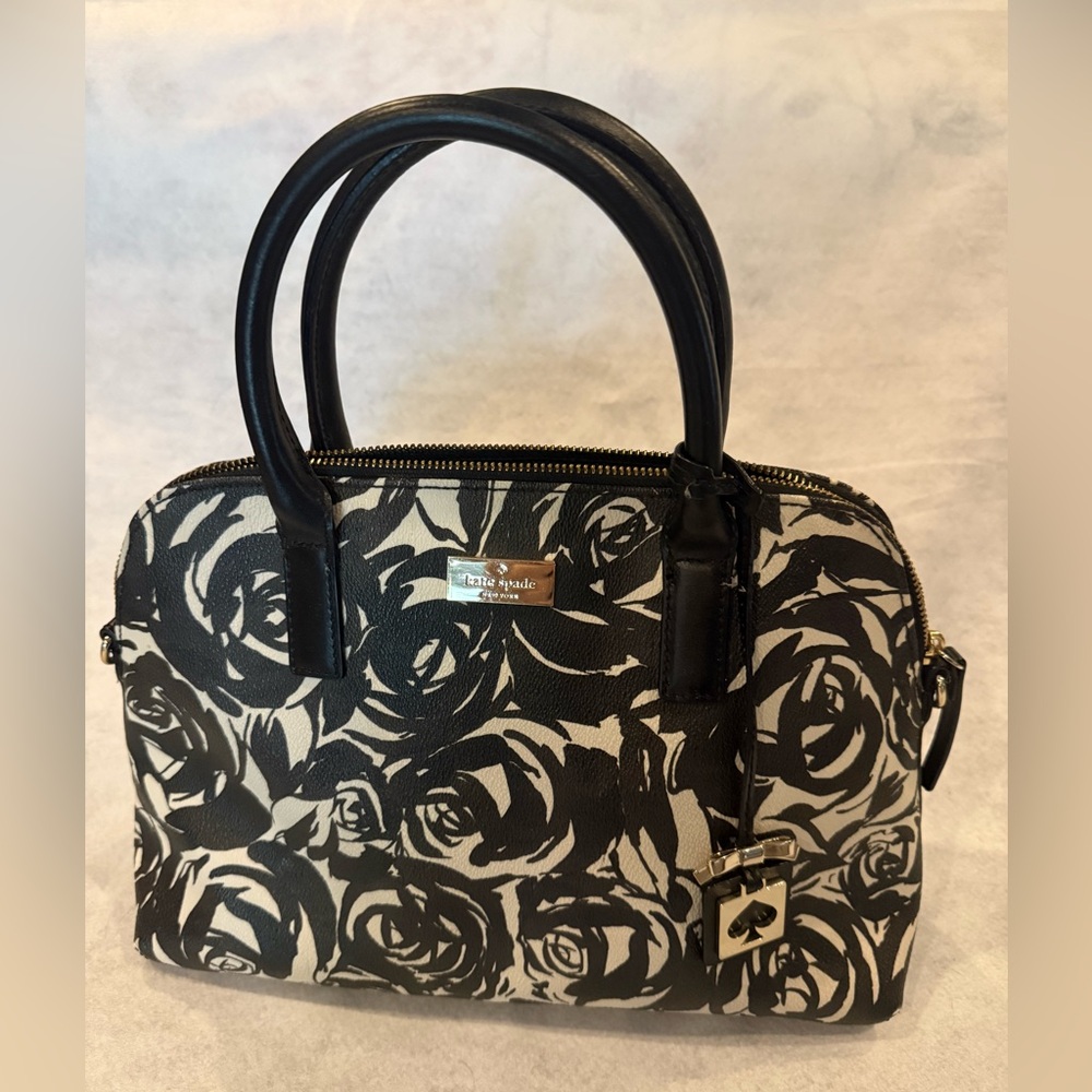 Kate Spade Rachelle black & offwhite handbag